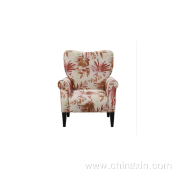 Red Multi Fabric Armed Accent Chair CX638D